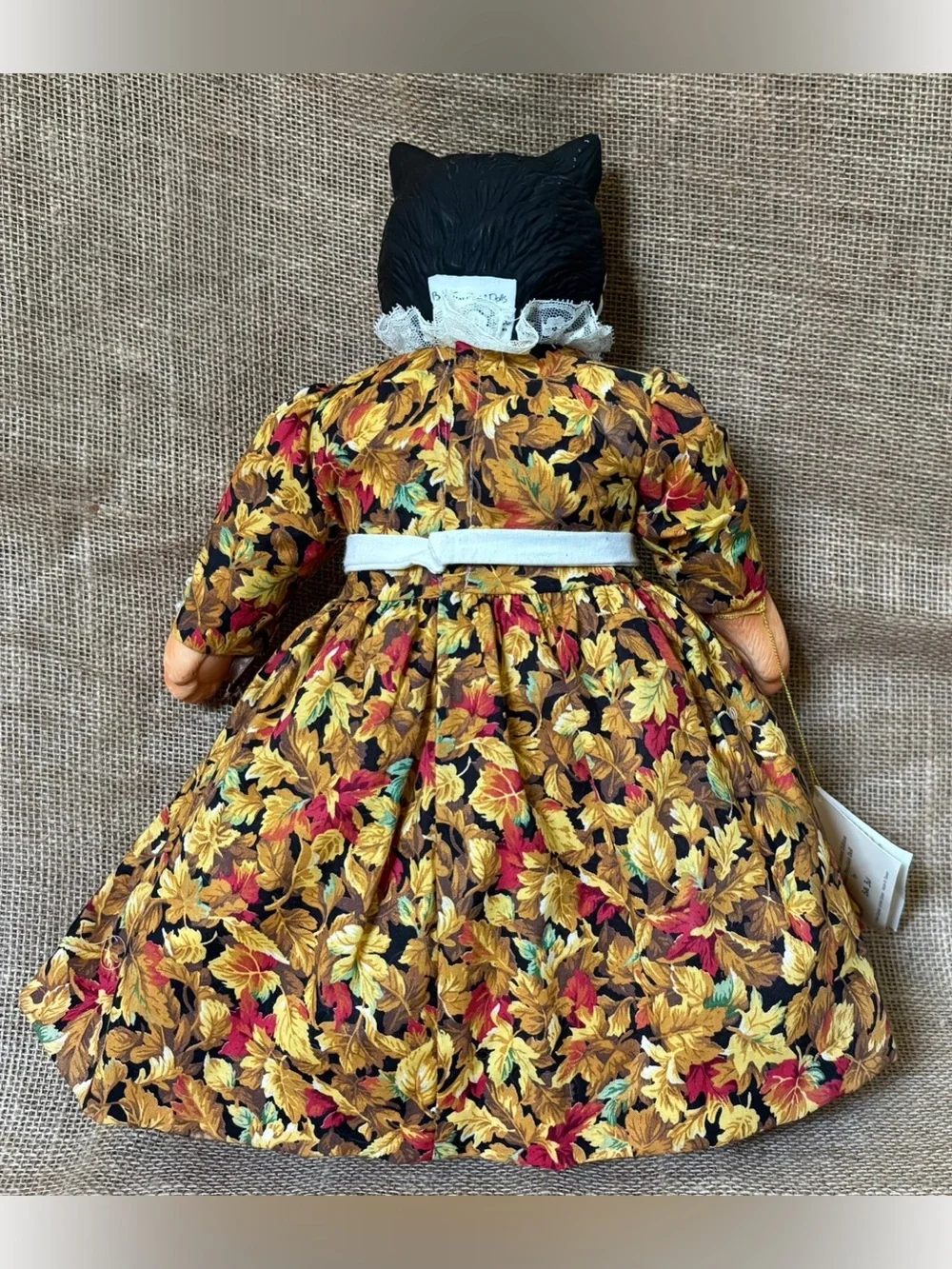 Goebel Betty Jane Carter Doll Candy Corn Calico Cat Musical Thanksgiving Fall